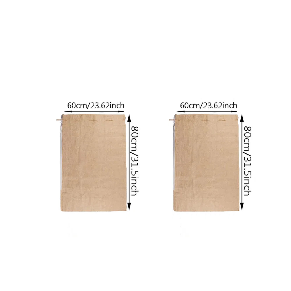 2 Packs Burlap Plant Cover Bags 3 Sizes Tree Freeze Protection Blanket