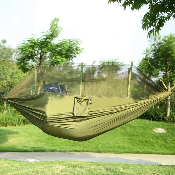 Double Camping Hammock with Bug Net