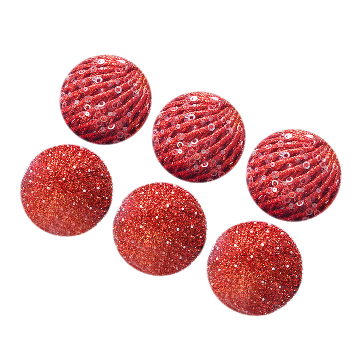 6Pcs Xmas Tree Snowball Ornaments Pendant Decor Foam Wedding Decoration