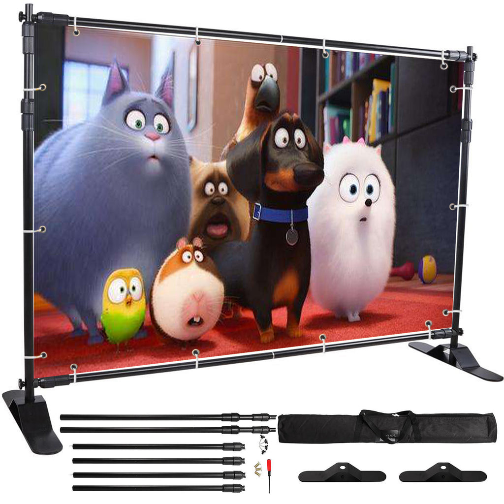 Vevor Telescopic Backdrop Banner Stand Banner Stand Adjustable Step
