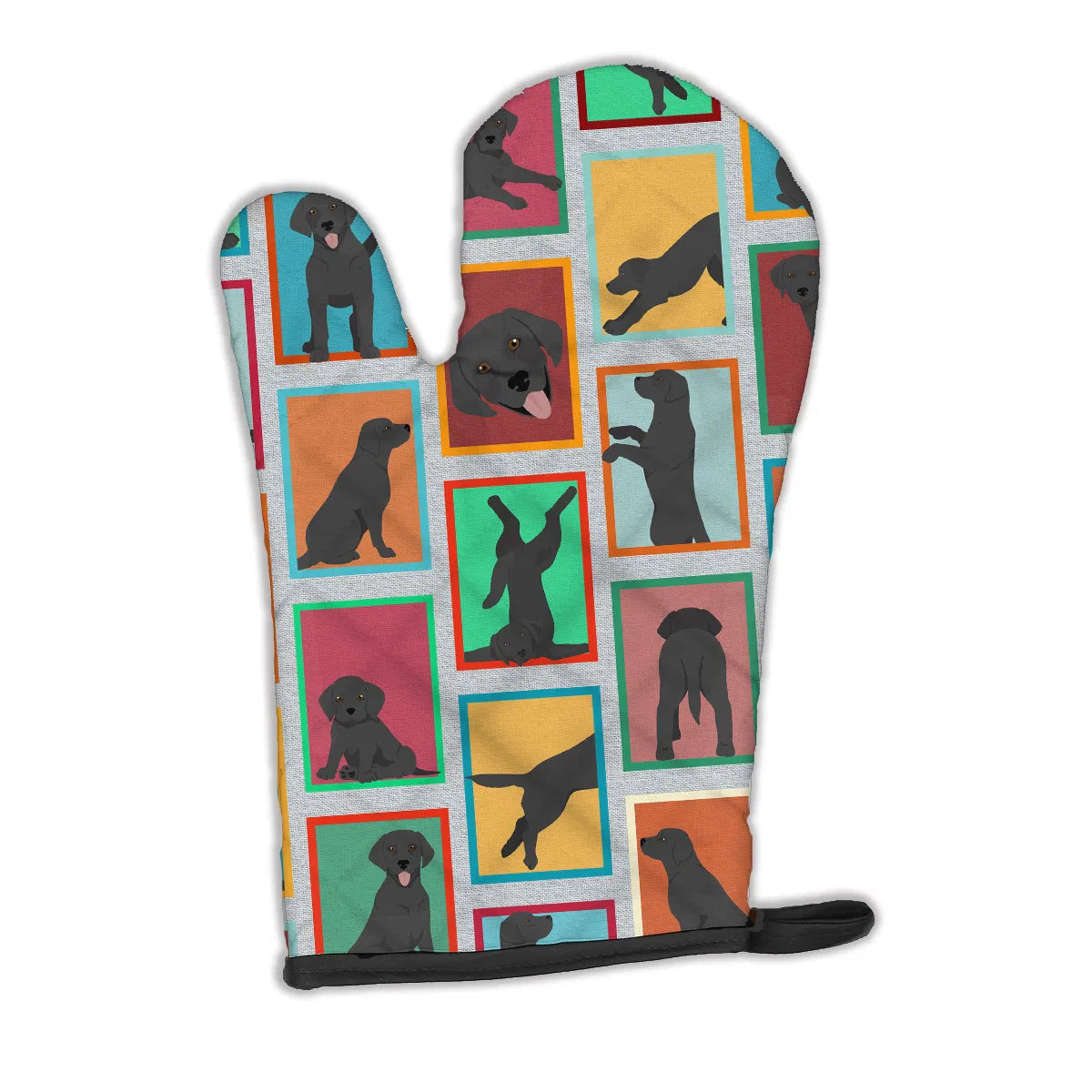 Lots Of Black Labrador Retriever Oven Mitt Heat Resistant Thick Oven
