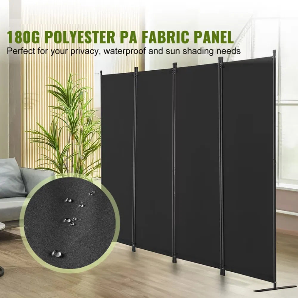 4 Panel Room Dividers, Foldable Privacy Screens, Cloth Segregation