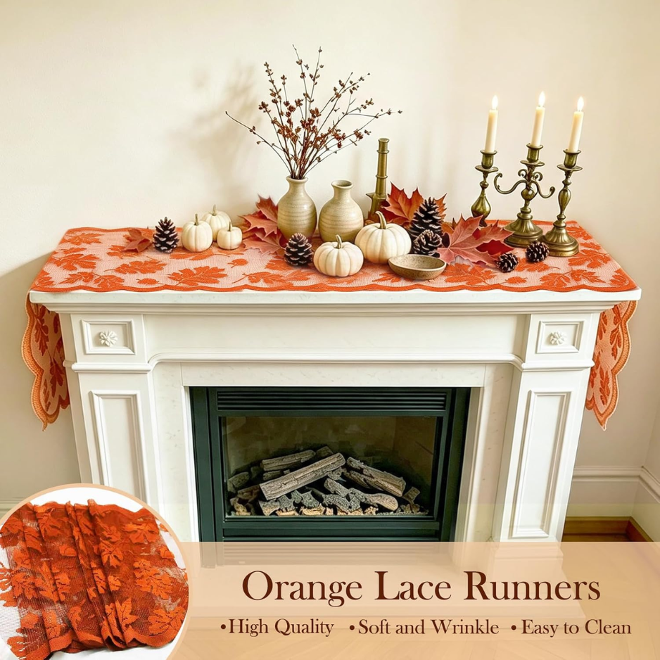 Fall Table Runner Thanksgiving Decorations 13 X 72 Inch Maples Leaves