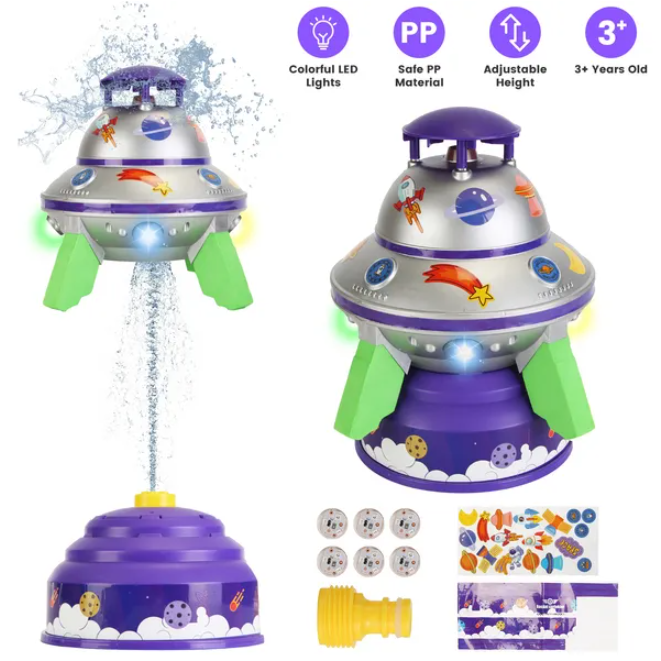 UFO Fountain Outdoor Summer Rocket Toy