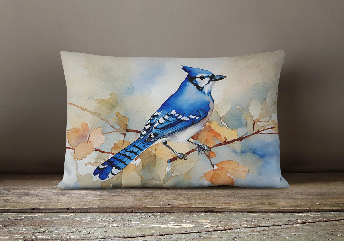 Watercolor Birds Throw Pillow Throw Pillow For Indoor Couch Bed Outdoor