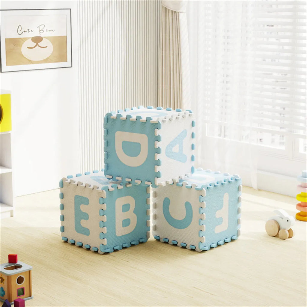 26PCS ABC Alphabet EVA Foam Play Mat, 31.75×31.75×1.02cm Bpa-free