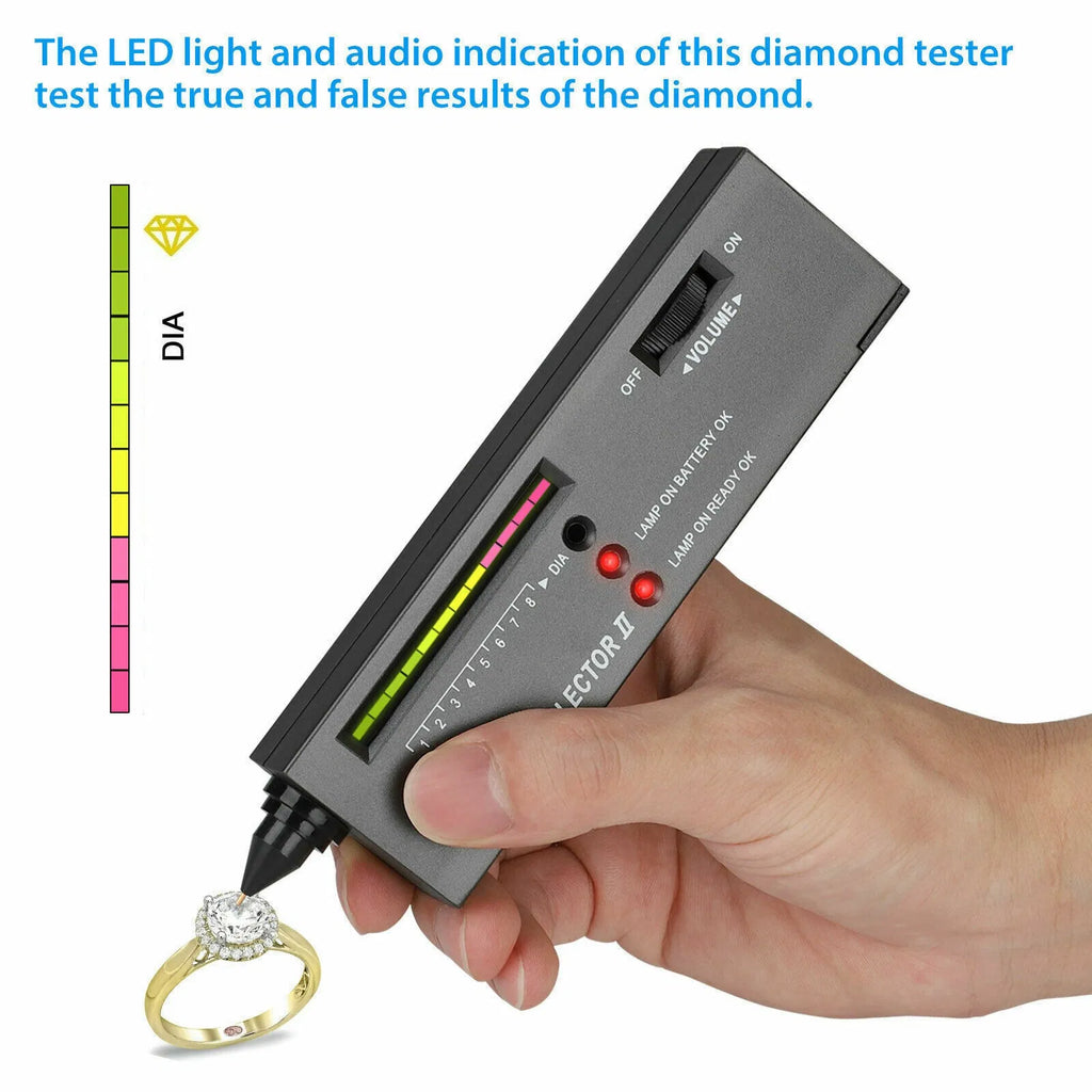 Portable Gemstone Tester Testing Pen Test Diamond Jeweler Testing Tool