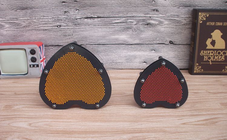3D Heart Pin Art Toy-yellow