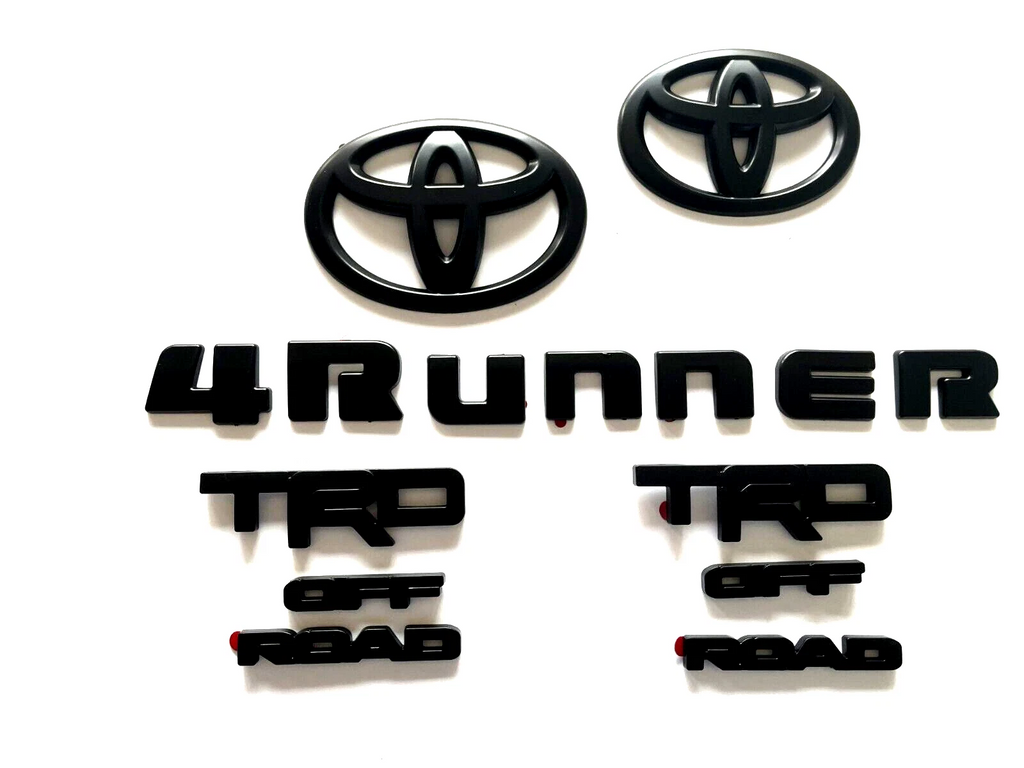 Genuine OEM Decal Nameplate Black/blackout Emblem Overlay Kit/set