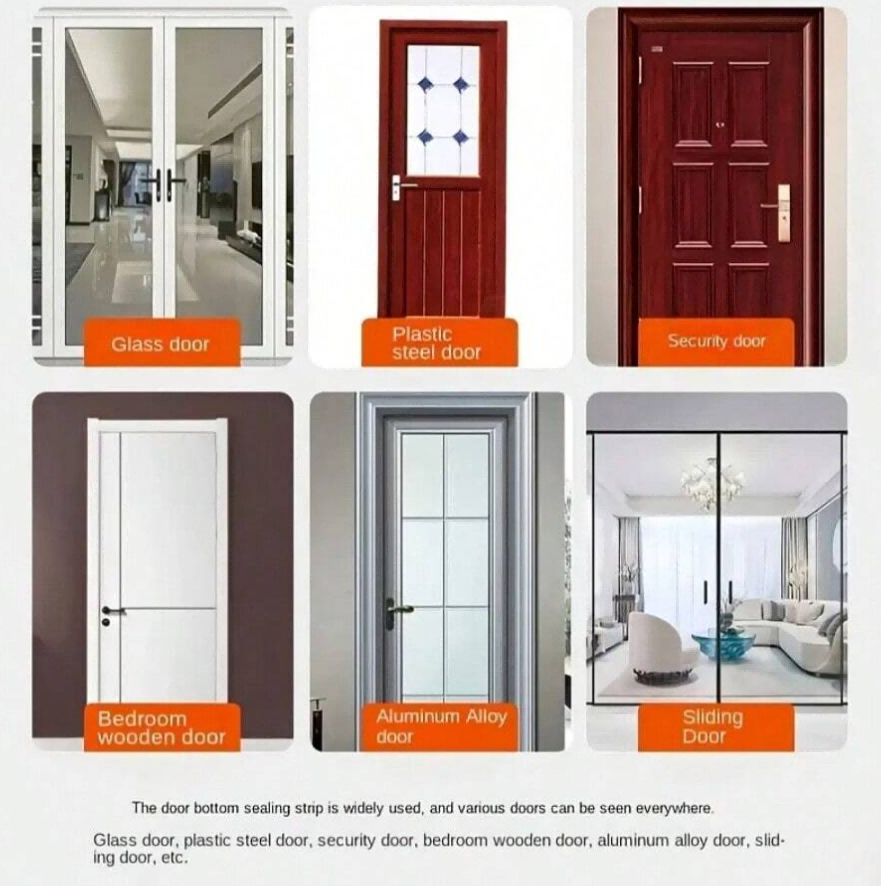 1pc Home Door Gap Seal Strip, Door Bottom Soundproof Insulation Seal