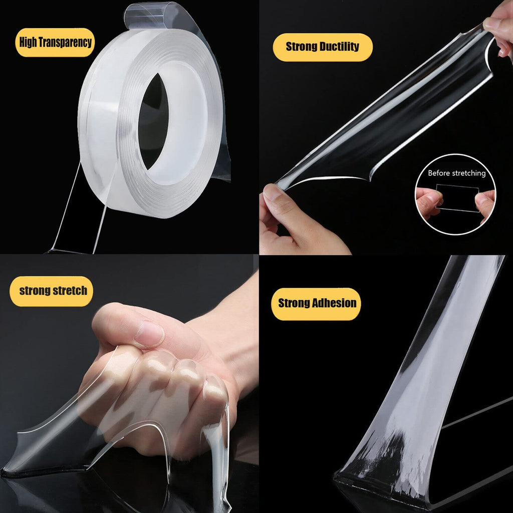 Double Sided Nano Tape | 30mm*5m*1mm Strong Mounting Tape | Heavy Duty