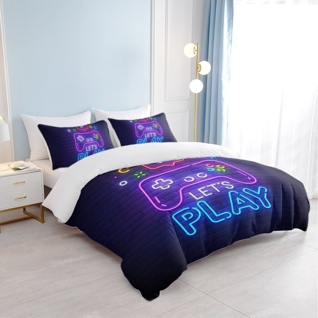 Gaming Duvet Cover Set Twin Full Queen King Size Video Game Controller