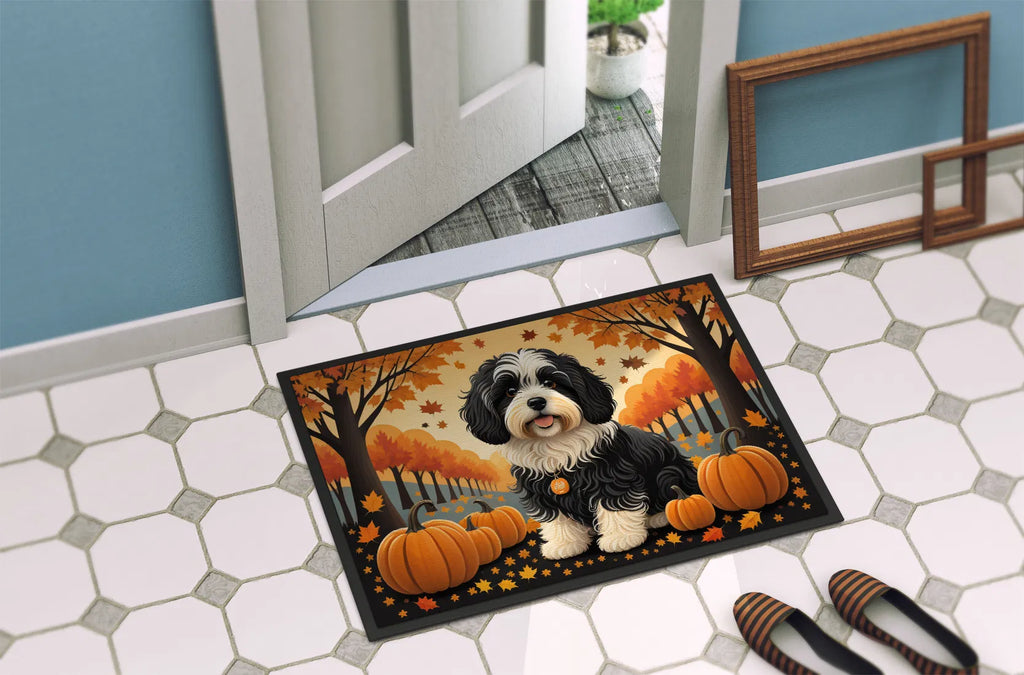 Havanese Fall Doormat Front Door Mat Indoor Outdoor Rugs For Entryway