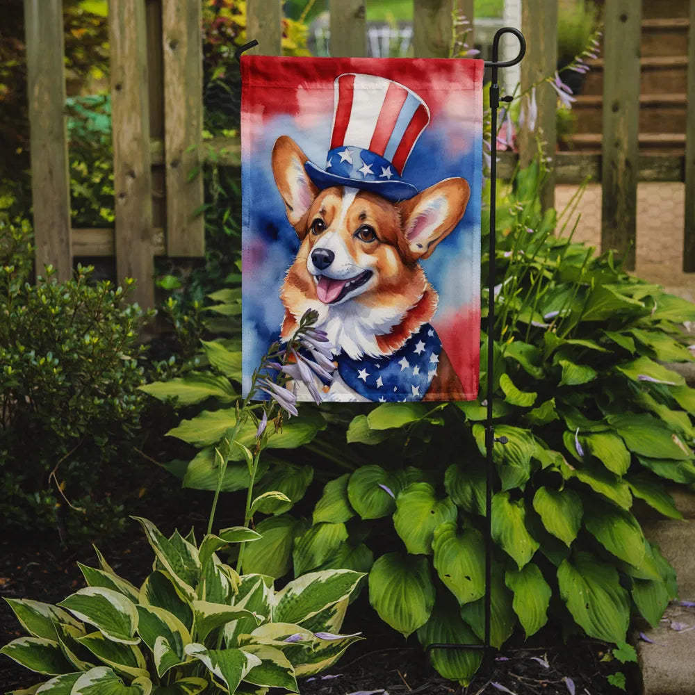Corgi Patriotic American Garden Flag Mailbox Flag Decorative Yard Flag