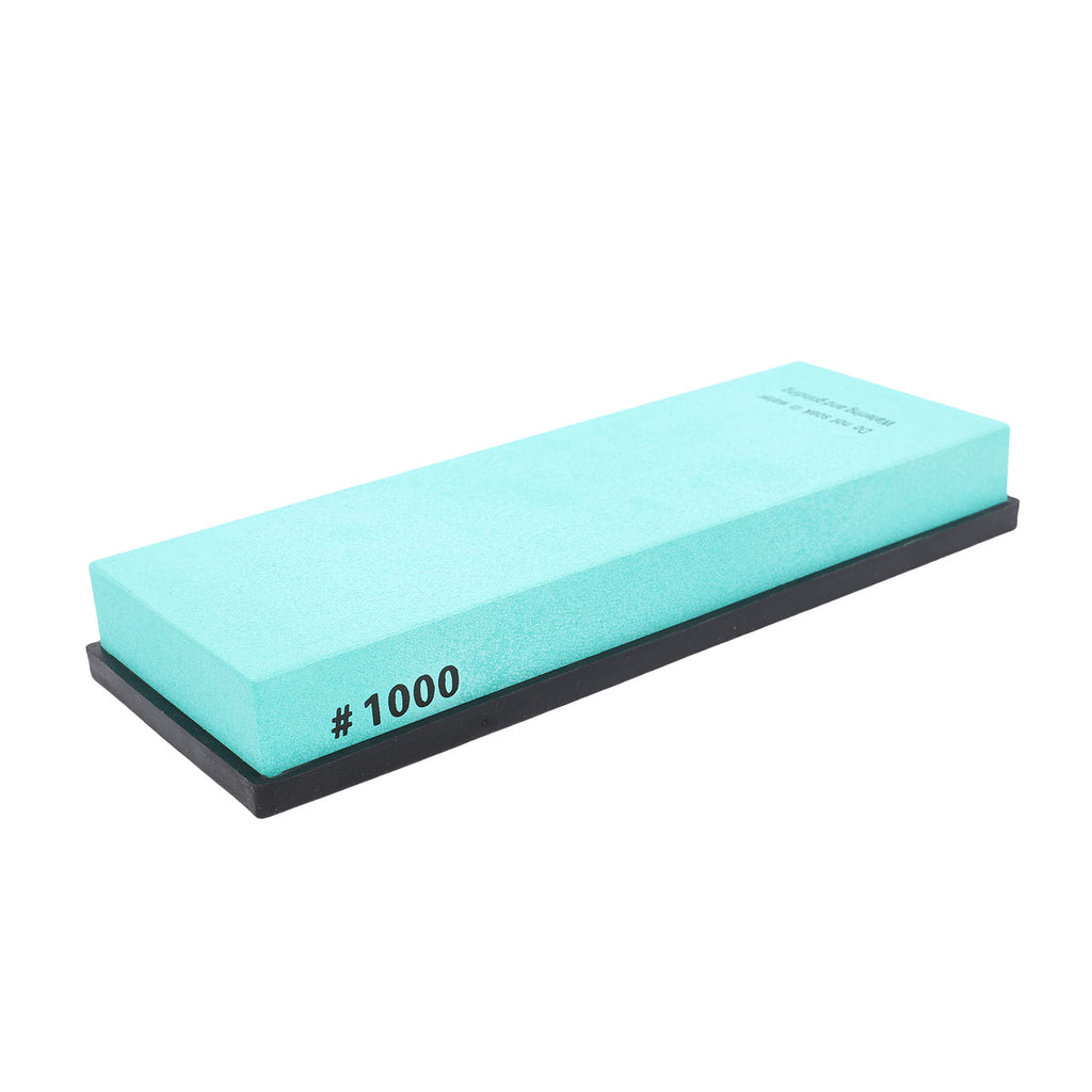 Sharpening Stone 1000 Grit Whetstone White Corundum Anti Slip Silicone