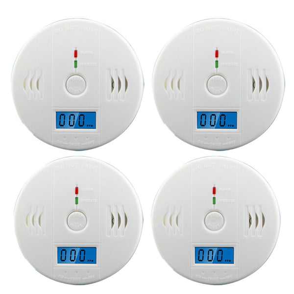 LCD Display CO Carbon Monoxide Gas Detector Device Home Safety Alarm