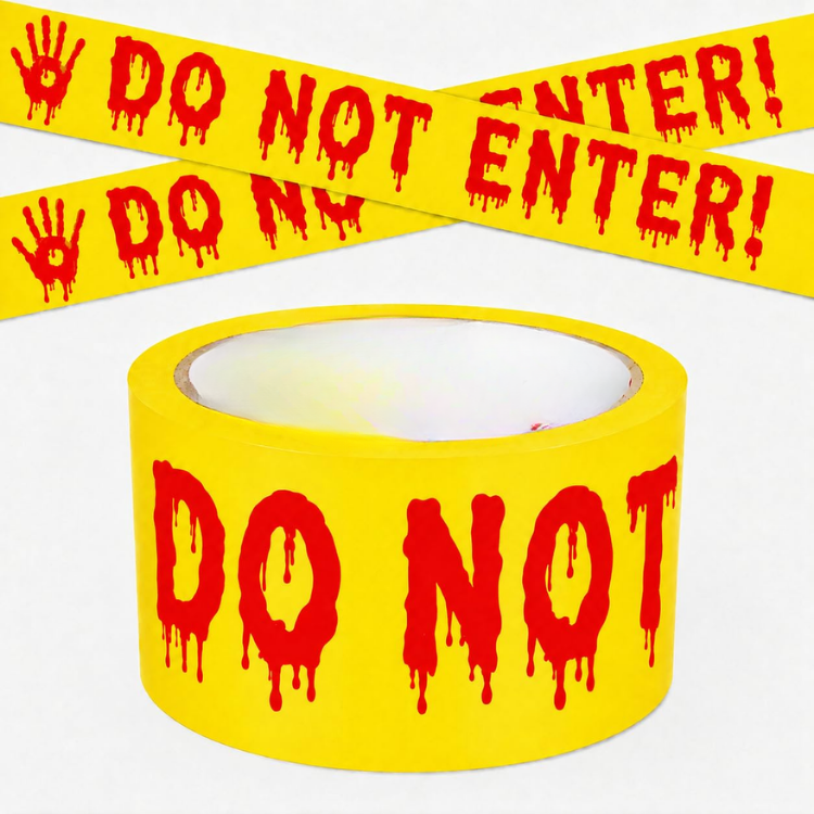 Halloween Decorations Caution Tape, 2 In X90 Ft Yellow Do Not Enter