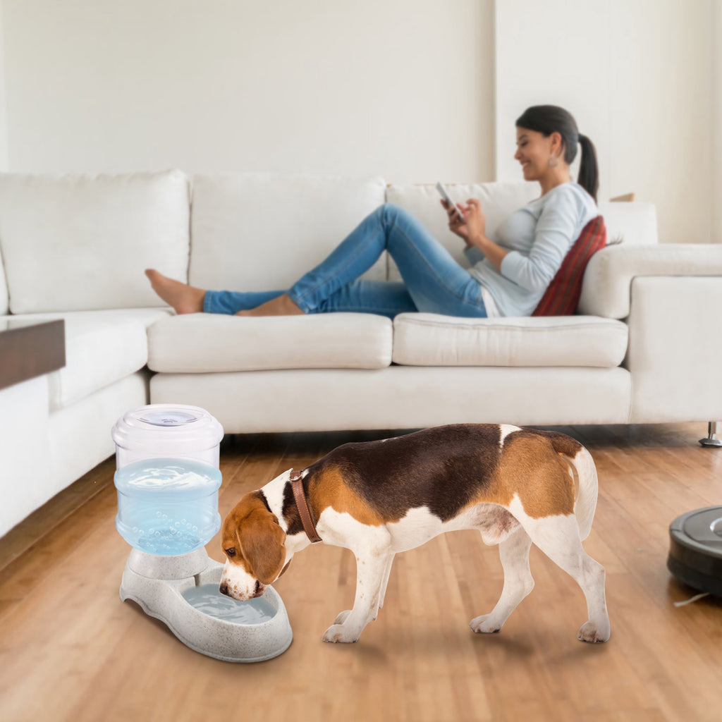 3.5L 1Gal Pet Water Dispenser Self-dispensing Gravity Pets Water Feeder