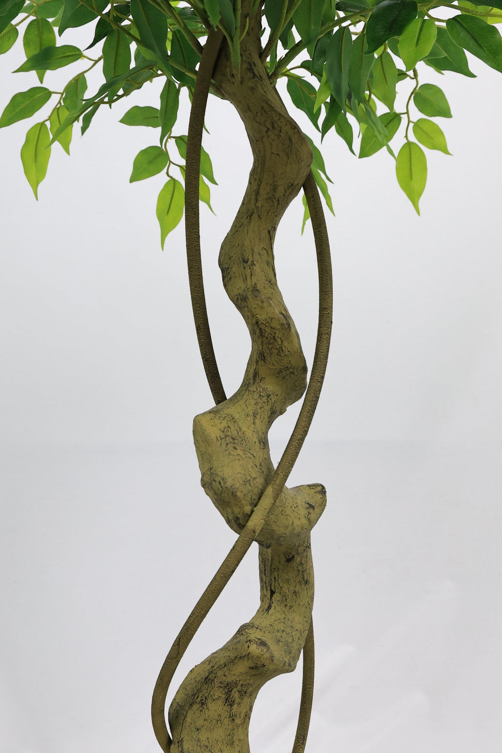 5.2FT Artificial Ficus Tree, Lifelike Faux Banyan Tree With Pot