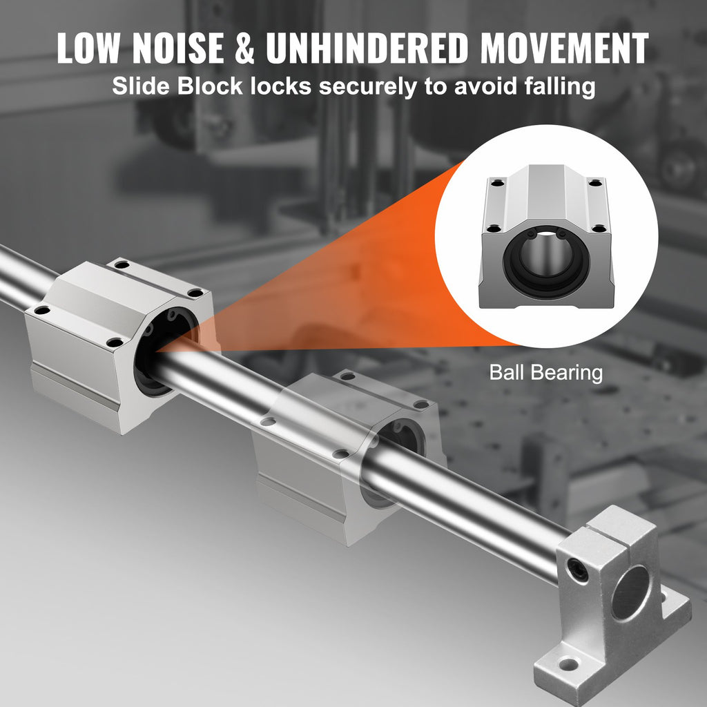 Linear Guide Set, SFC20 1000mm, Comes With Two 39.4 In/1000 Mm SFC20