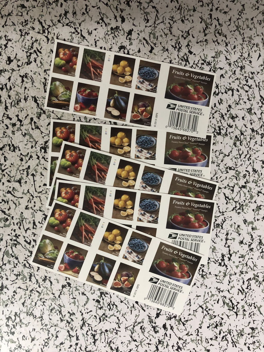 First-class Rate U.S. Stamps Fruits & Vegetables 1 0 0pcs FREE Shipping