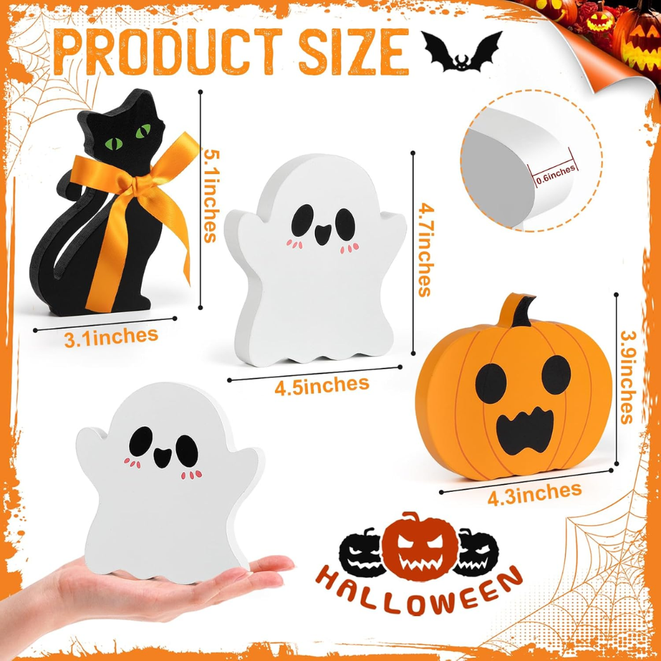 3 Cute Halloween Table Decorations Spooky Tiered Tray Decor Indoor