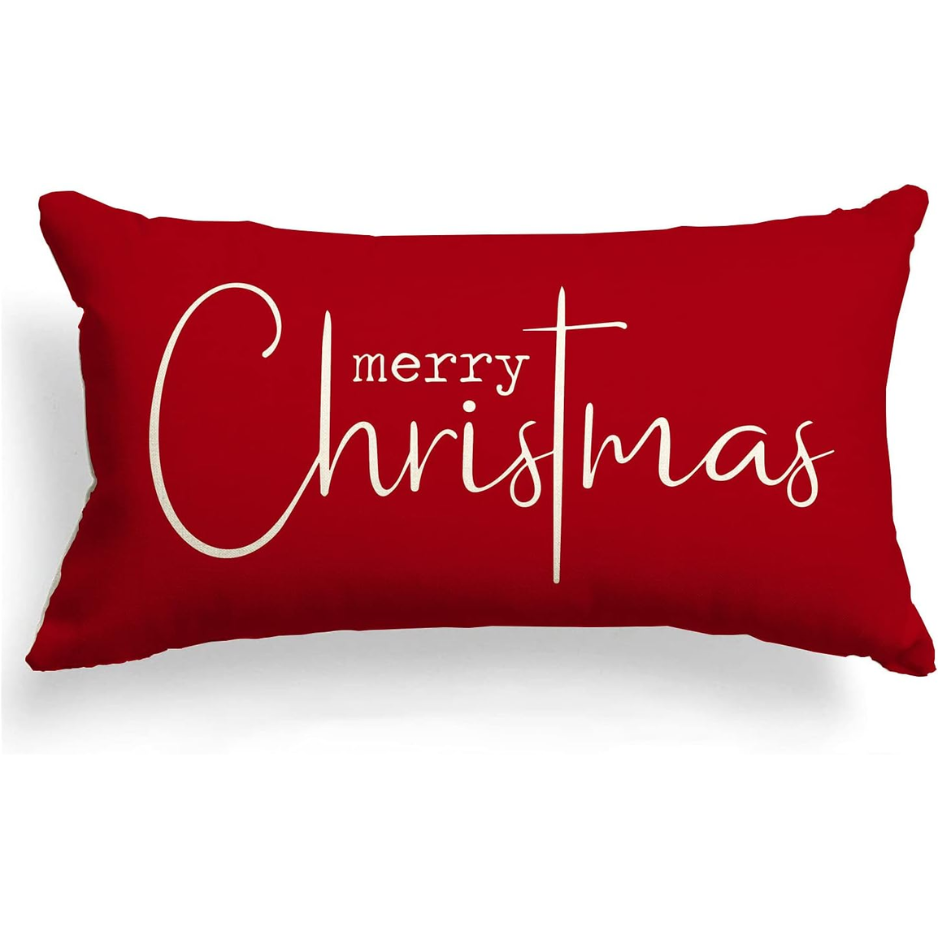 Christmas Pillow Covers Merry Christmas Throw Pillow Decorative