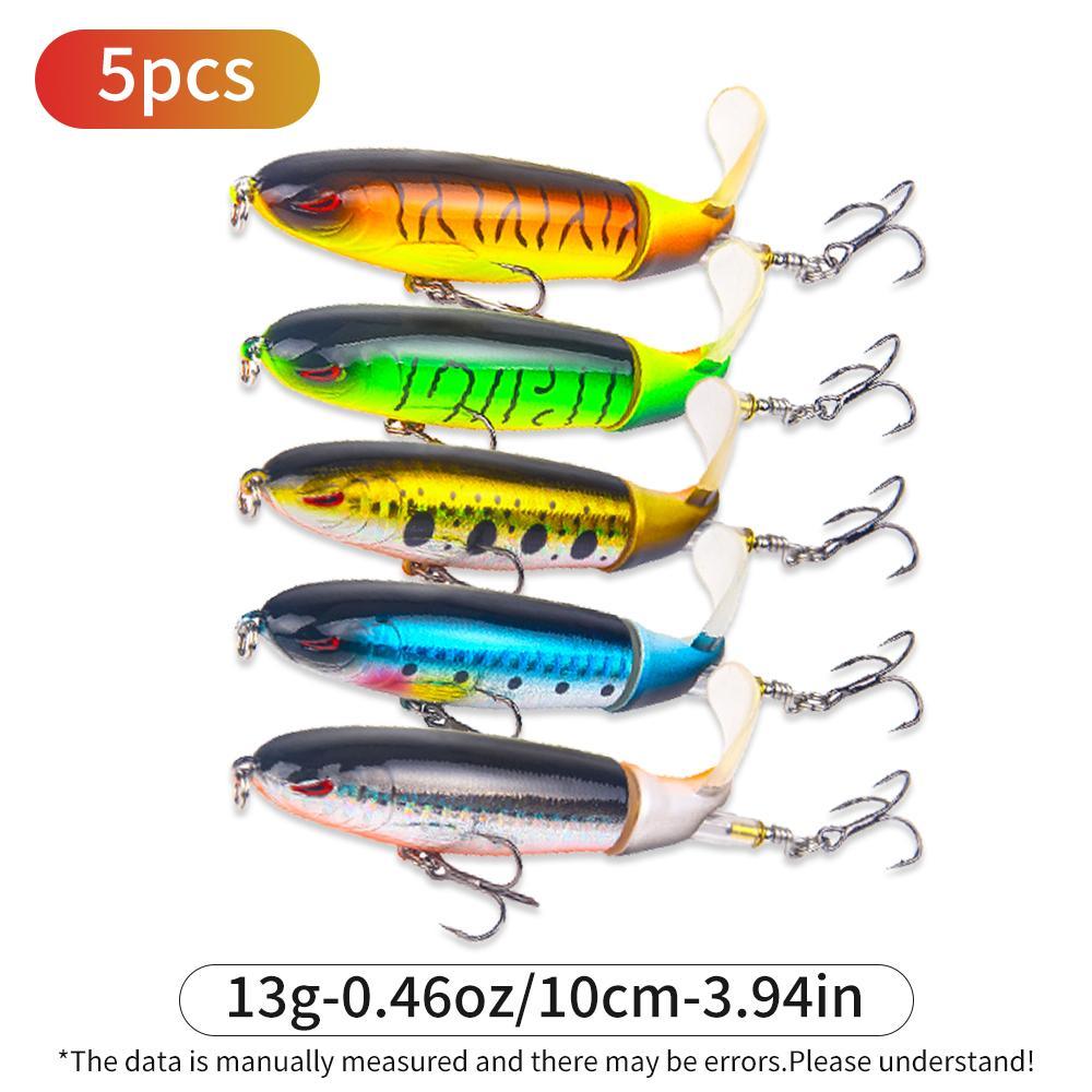 5-Piece Topwater Pencil Lure Set, 10 cm
