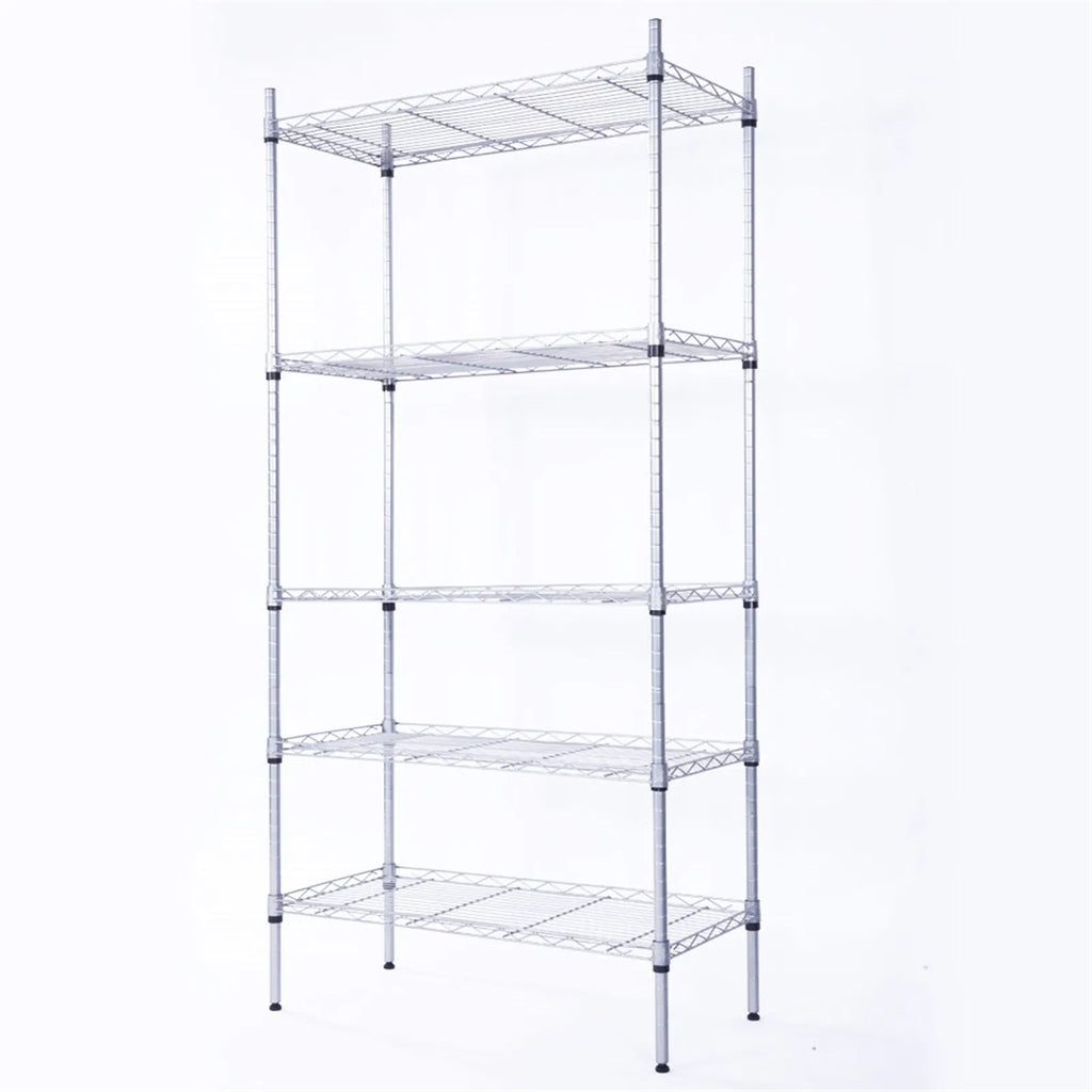 5-Shelf Adjustable; Heavy Duty Storage Shelving Unit ; Steel Organizer