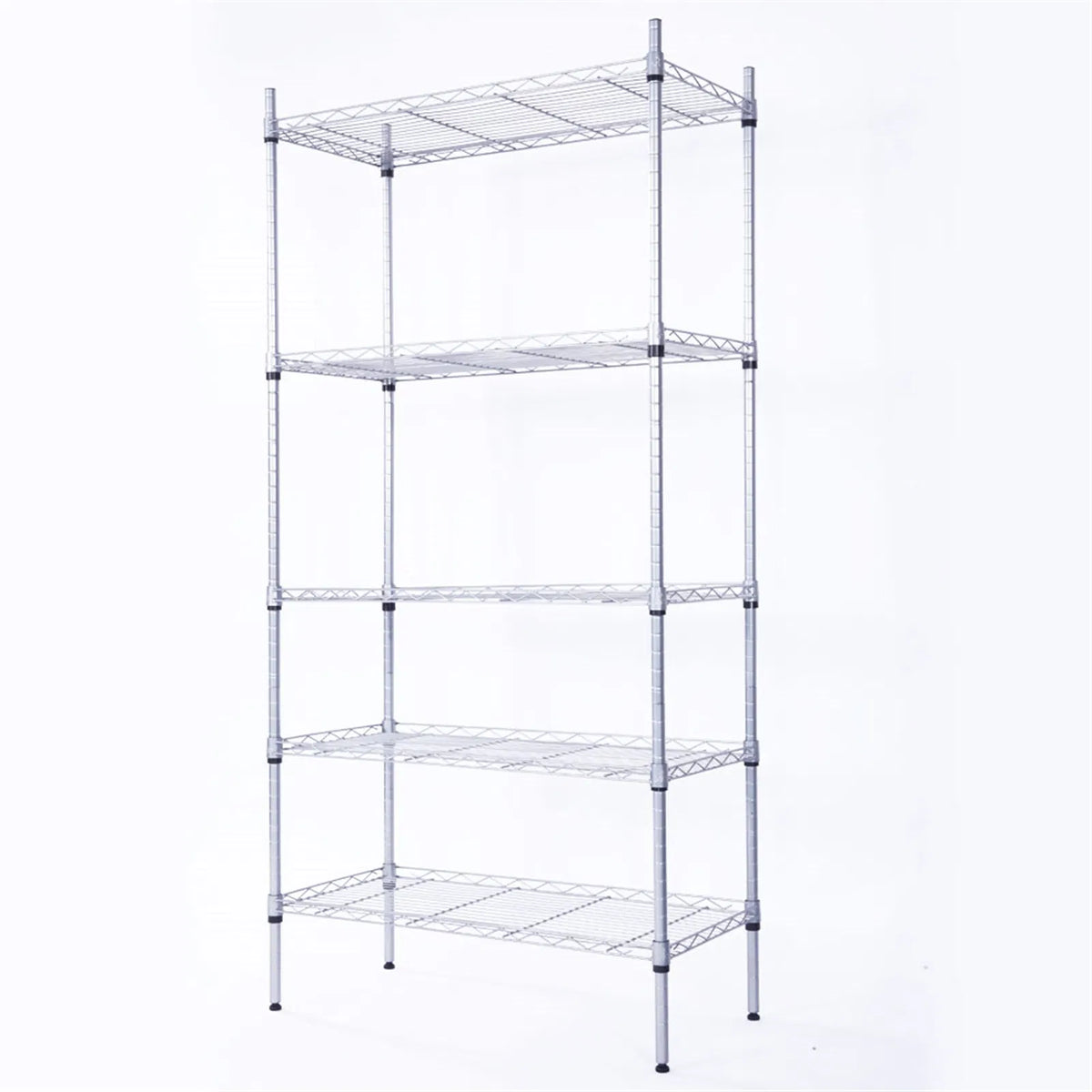 5-Shelf Adjustable; Heavy Duty Storage Shelving Unit ; Steel Organizer