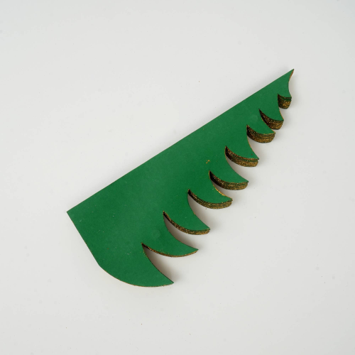 Handmade Green Paper Tree Festive Holiday