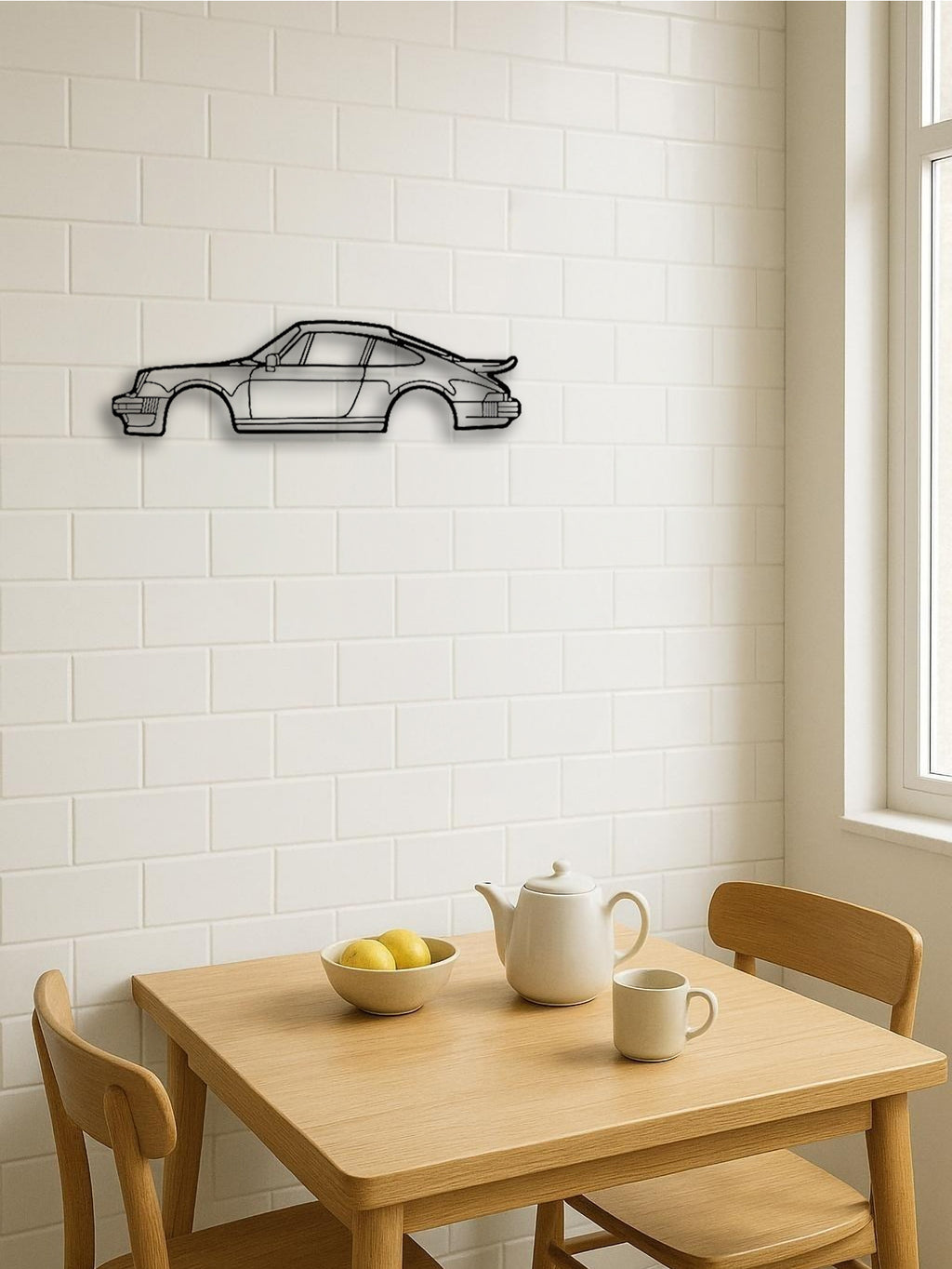 Metal Line Sports Car Metal Wall Art - Auto Enthusiast Gift Home Garage
