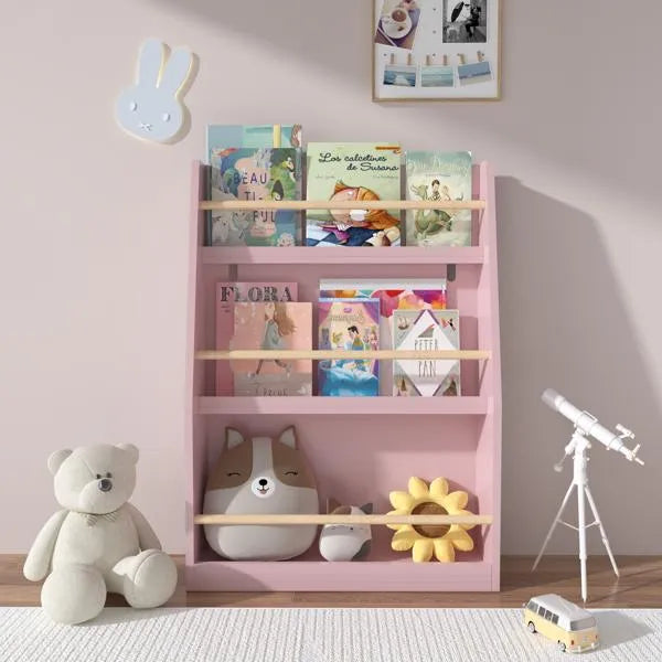 3 Tier Kids Book Shelf,kids Book Rack, Helps Keep Bedrooms, Playrooms