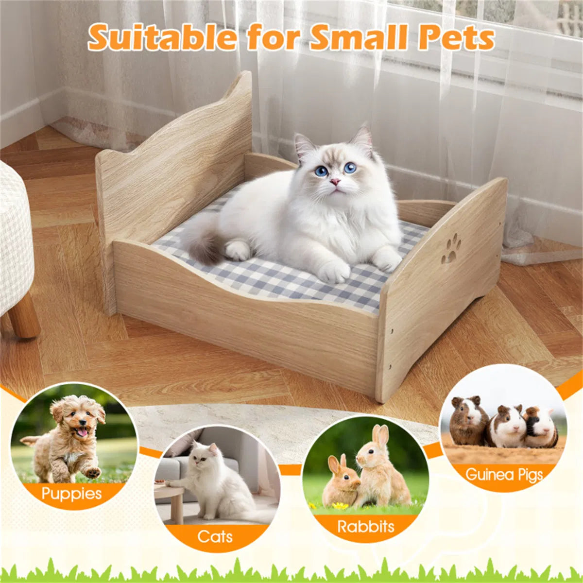 Elevated Pet Bed Frame 21" X 18" X 20"