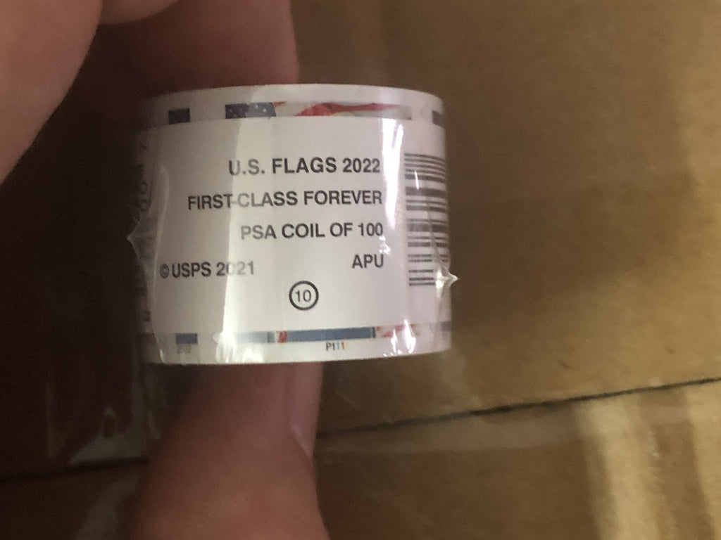 First-class Rate U.S. FLAG Stamps 1 Rolls FREE Shipping