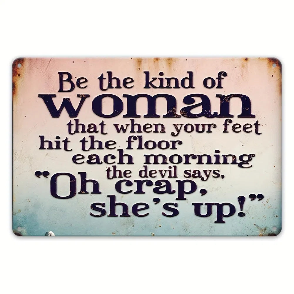 Sarcastic Retro Metal Tin Sign Creative Wall Decor Plaque Unique Decor