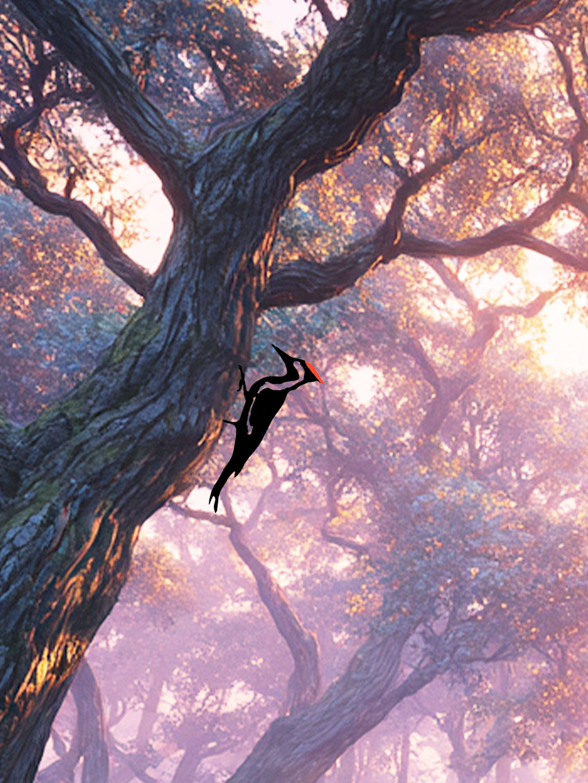 Metal Woodpecker Wall Art - Rust-resistant Outdoor Decor For Garden