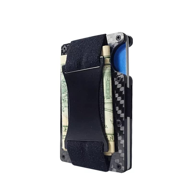 100% Carbon Fiber Minimalist Metal Carbon Fiber Wallet, Card Bag