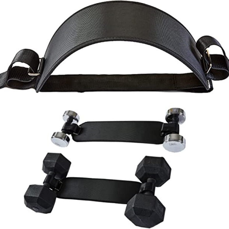 Dumbbell Potbelt Waist Strap - Black