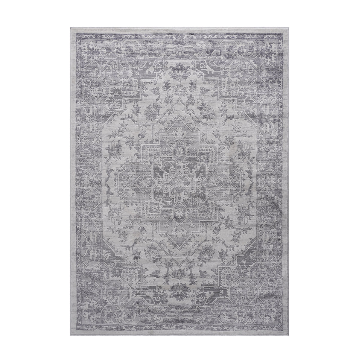 Marfi 2X3 Silver Oriental Doormat Rug