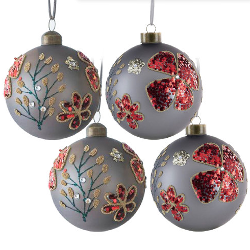 D4.7 Christmas Ball Ornaments, Glass Decorative Hanging Ball Christmas