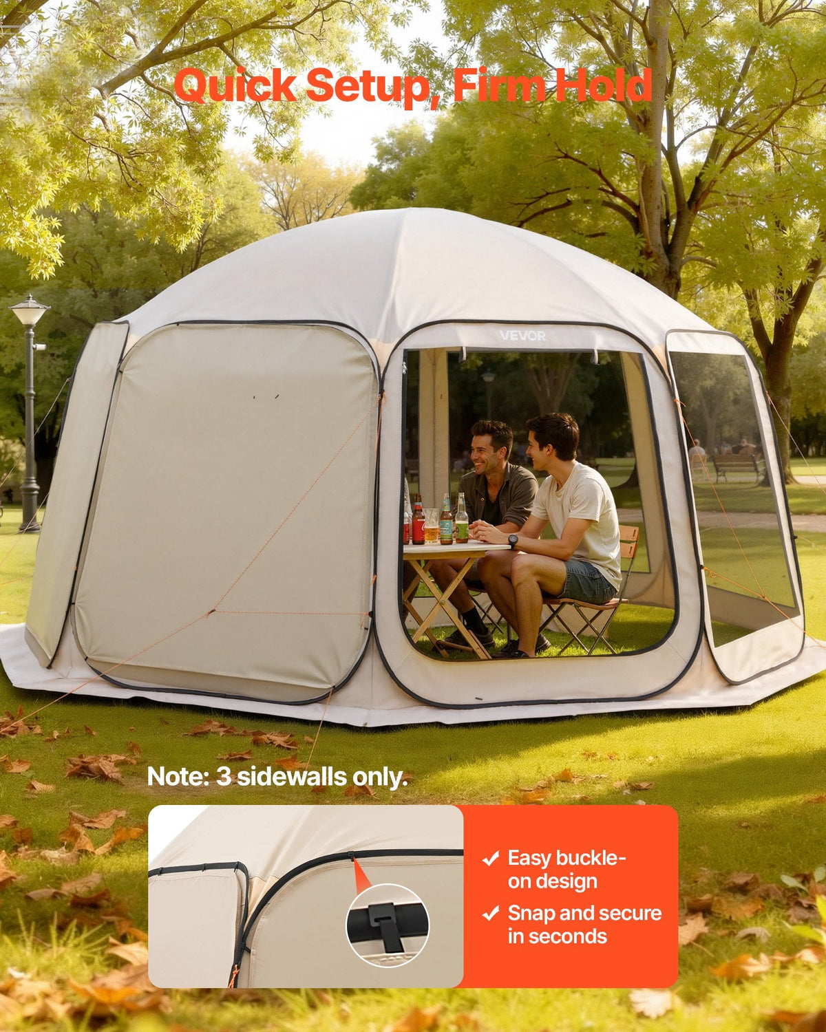 Sun Shade Sail Canopy Covers, Fit For 10 X 9.2 Ft Screen House Tent