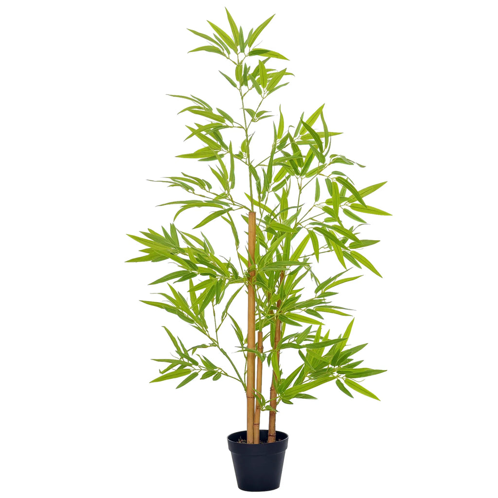 Artificial Bamboo Tree, 4ft Fake Tree With Realistic Leaf And Natural