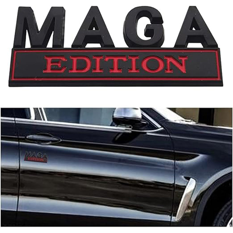 4pcs MAGA Edition Car Metal Badge Sticker Truck Replacement, Suitable