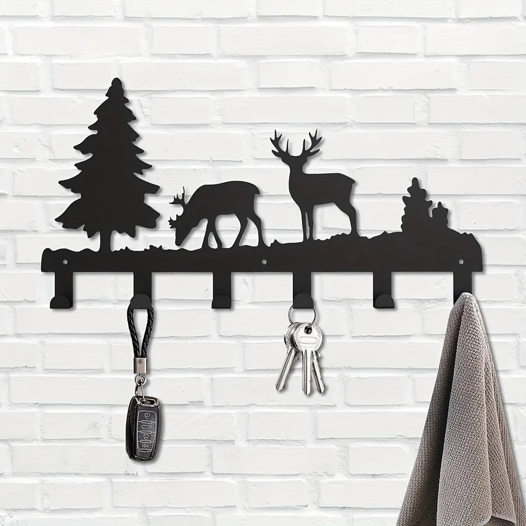 Matte Black Wall Hooks Heavy Duty Adhesive Mount For Entryway Bathroom