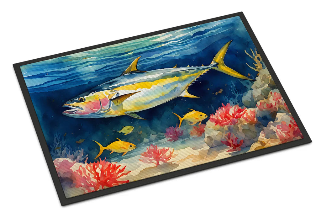 Yellowfin Tuna Doormat Front Door Mat Indoor Outdoor Rugs For Entryway