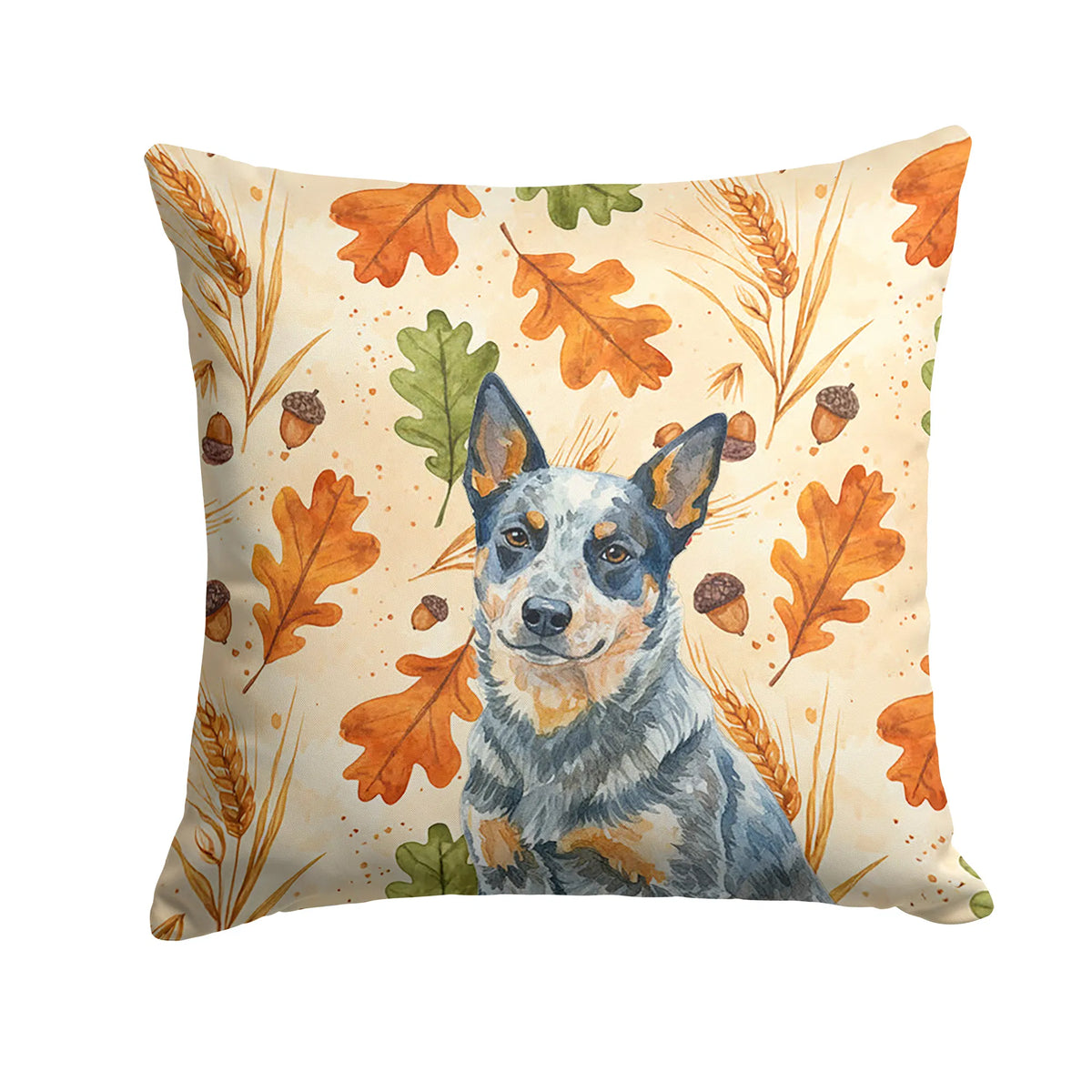 Blue Heeler Australian Cattle Dog Heirloom Fall Throw Pillow Decorative