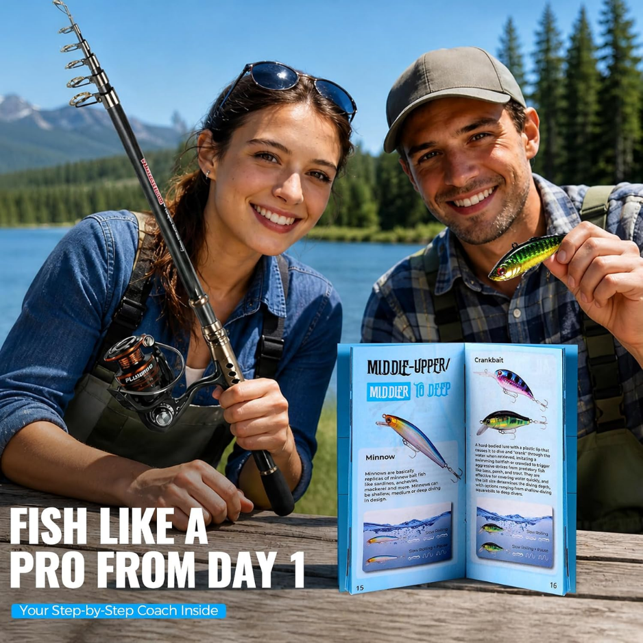 137-Piece Fishing Lure Kit with Tackle Box