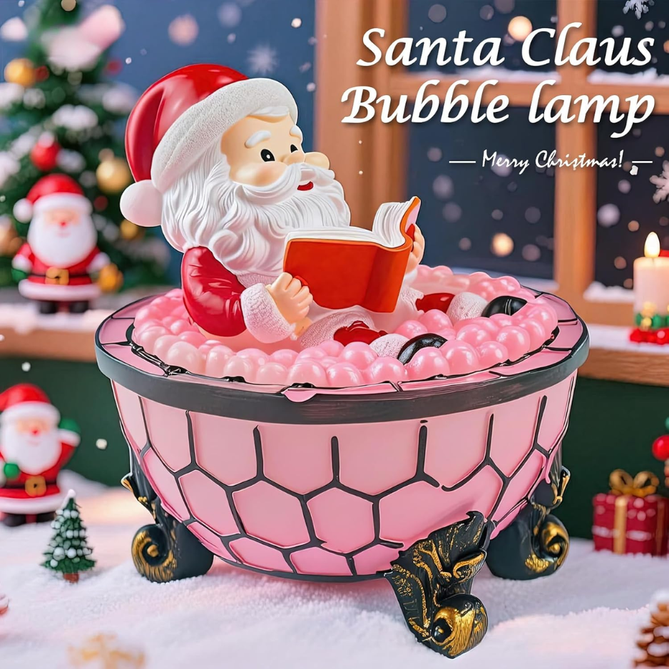 Christmas Santa Claus Bubble Bath Lamp, Bathroom Decor For Halloween