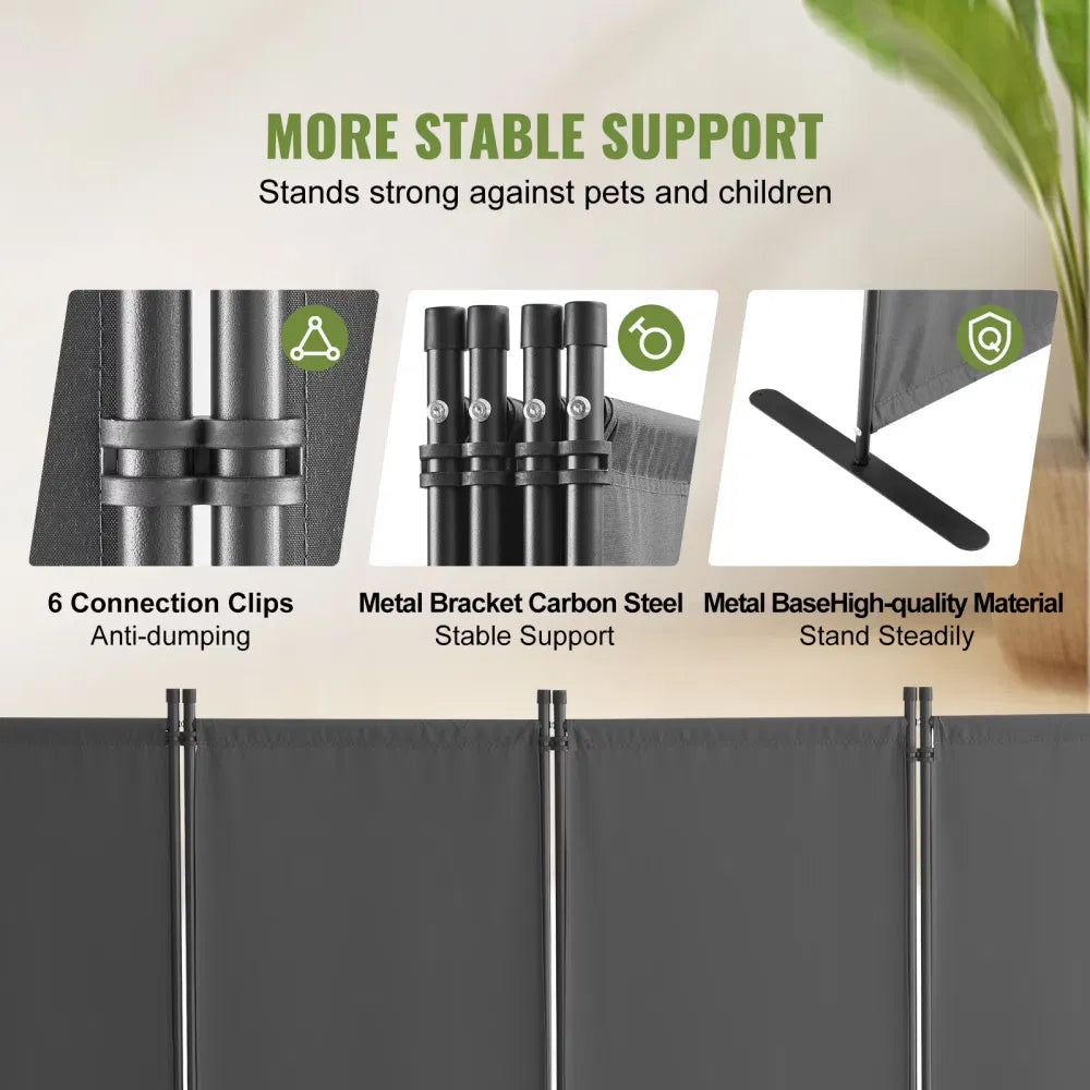4-Panel Room Divider, Foldable Privacy Shields, Cloth Segregation